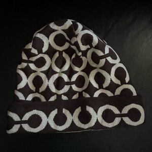 COACH NEG$$knit hat all season Brown n white 🤗